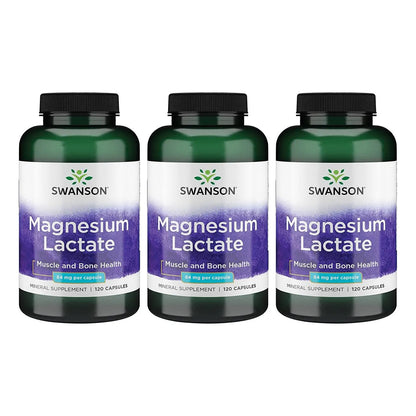Lactato De Magnesio 120 Capsulas Apoyo Muscular Oseo Sin Lactosa