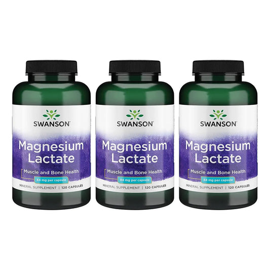 Lactato De Magnesio 120 Capsulas Apoyo Muscular Oseo Sin Lactosa