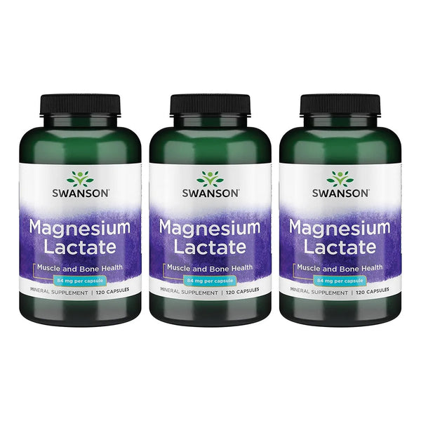 Lactato De Magnesio 120 Capsulas Apoyo Muscular Oseo Sin Lactosa