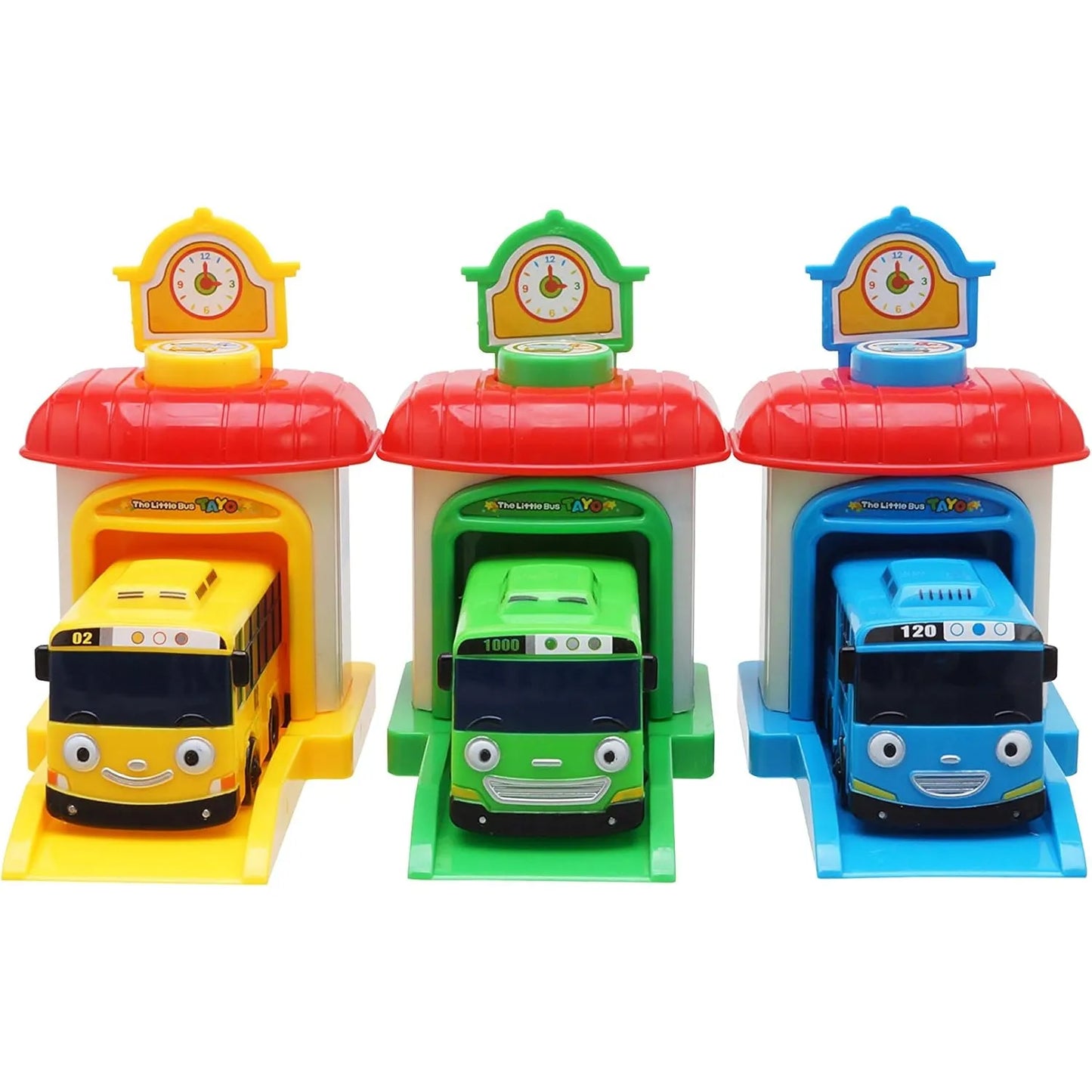 Tayo Pequeño Autobús Con Estación Lanzadora Set Rogi Tayo Rani Diversión y Aprendizaje