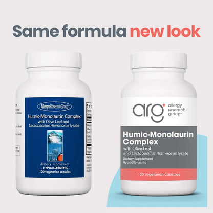 Complejo Humico Monolaurina Con Hoja De Olivo 120 Capsulas Apoyo Inmunologico