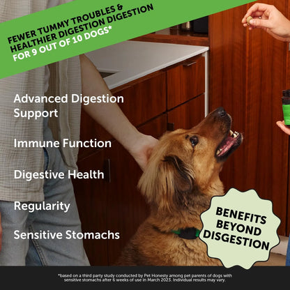 Super Pooper Max Strength Probióticos Para Perros Salud Intestinal 90 Masticables
