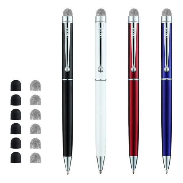 Chaoq Bolígrafos Stylus 4 Puntas Híbridas Fibra De Malla Precisión Multiusos