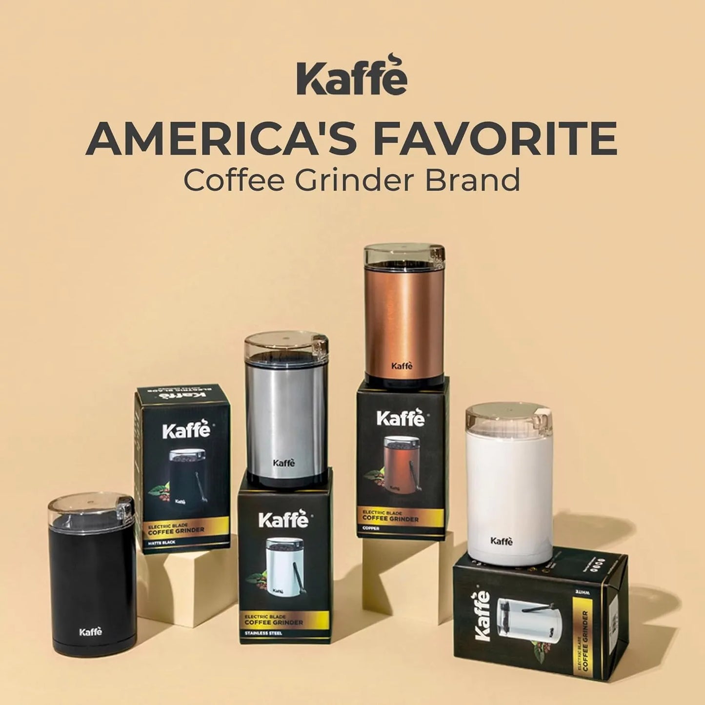 Molinillo Electrico Kaffe Capacidad 14 Tazas Muele Cafe Especias Granos Nueces
