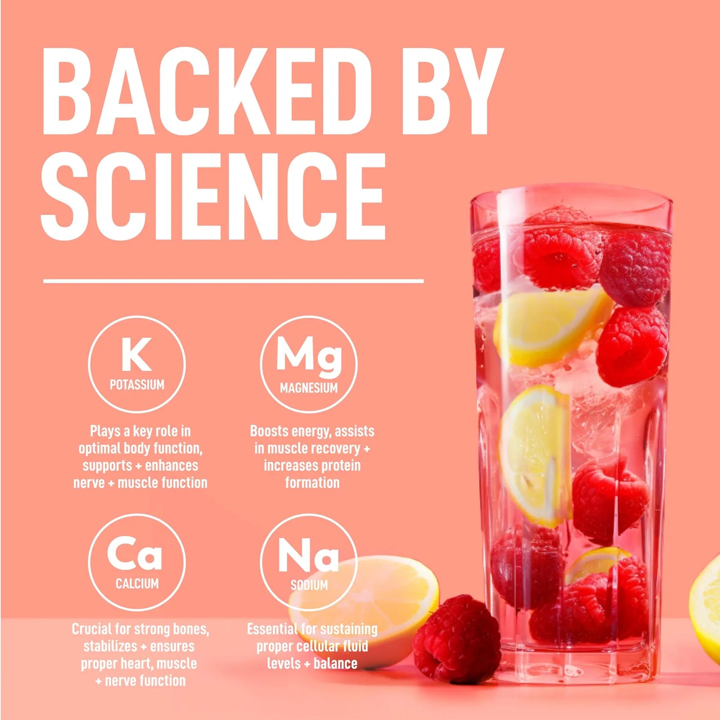 Electrolitos Keto En Polvo Limonada Frambuesa 50 Porciones Sin Azúcar