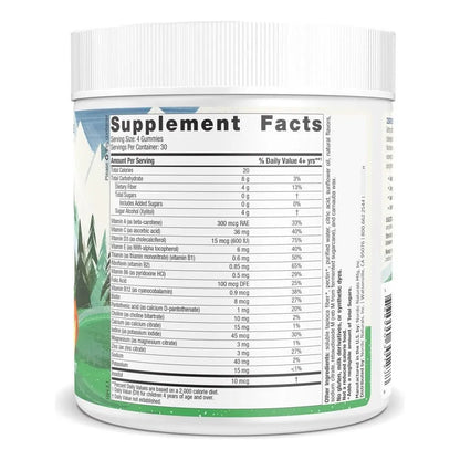 Multivitaminico Gomitas Naranja Limon Zero Sugar Para Niños 120 Unidades