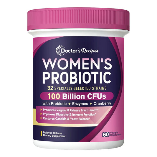 Probióticos 100 Mil Millones UFC Para Mujeres 32 Cepas Con Prebióticos Y Arándano