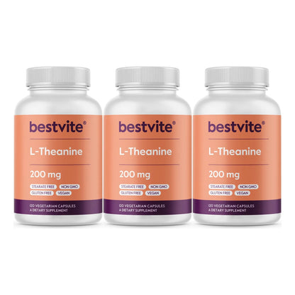 L Teanina 200 Mg 360 Capsulas Vegano Sin OMG Enfoque Y Relajacion Bestvite