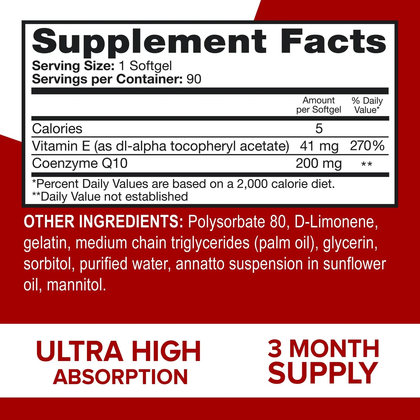 Capsulas Blandas Coq10 200 Mg Ultra Alta Absorcion Antioxidante Salud Cardiovascular