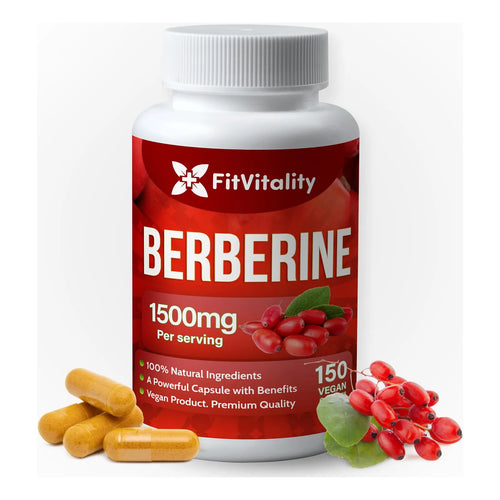 Berberina Premium 1500 Mg 150 Capsulas Soporte Inmunologico Puro Sin Gluten