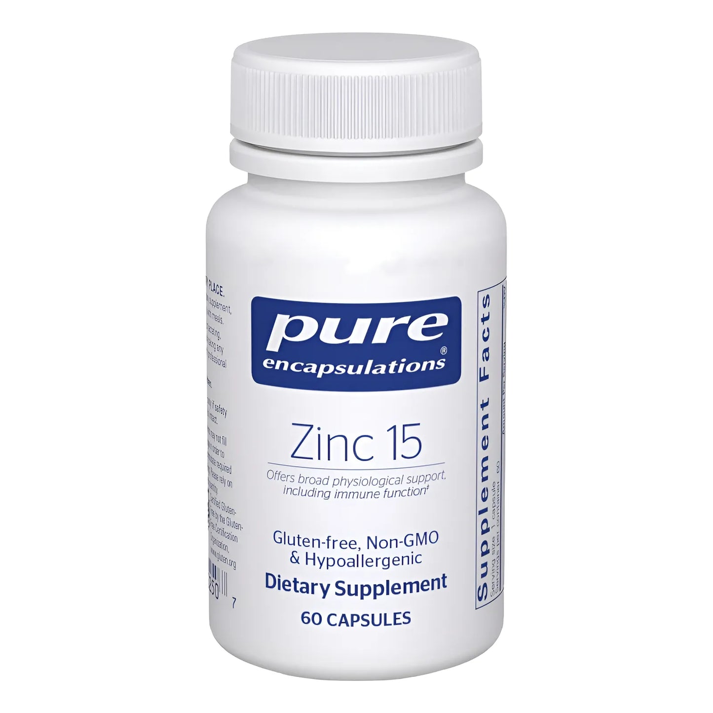 Picolinato De Zinc 15 Mg Pure Encapsulations Suplemento Inmunologico Prostata 60 Caps