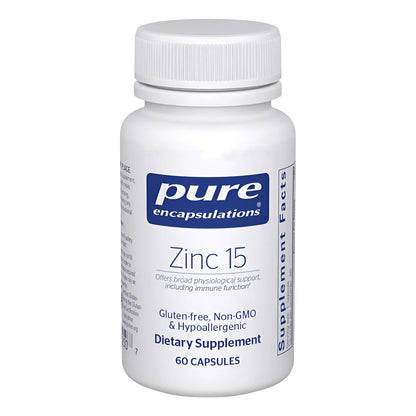 Picolinato De Zinc 15 Mg Pure Encapsulations Suplemento Inmunologico Prostata 60 Caps
