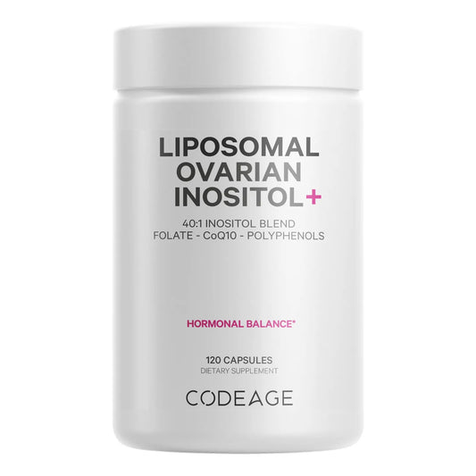 Suplemento Liposomal De Inositol 40 1 Con Folato Y Coq10 Para Salud Ovárica 120 Caps