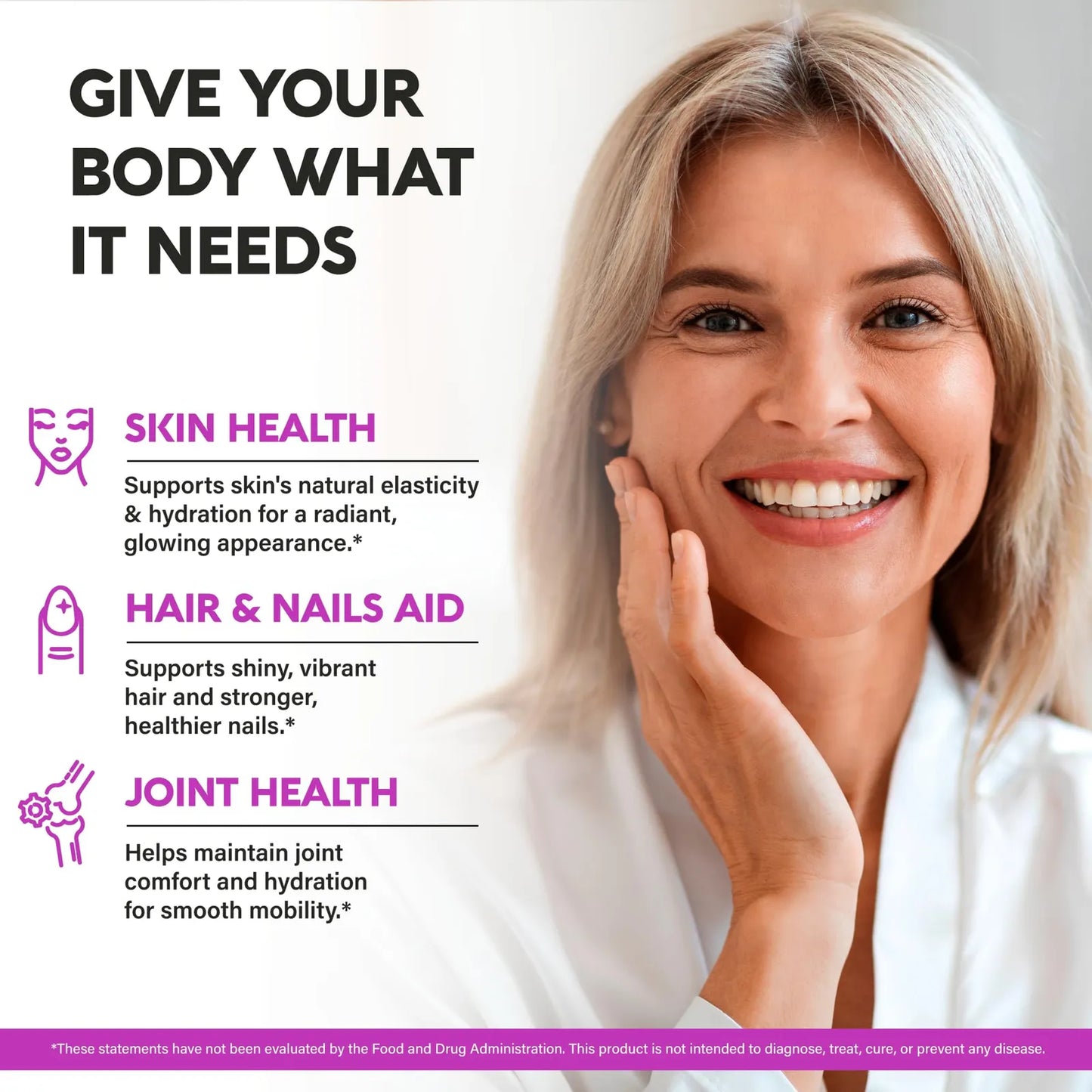 Multi Collagen Peptides Hidrolizado Tipos I II III V X 1300 Mg Con Acido Hialurónico