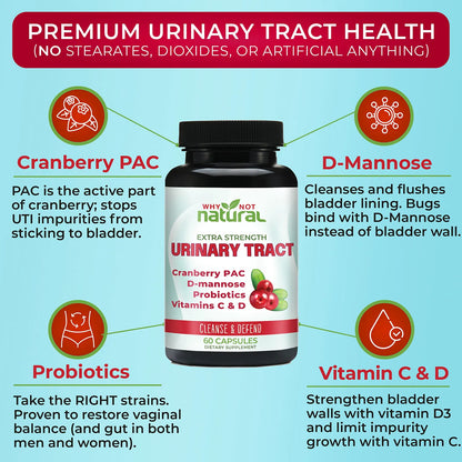 Pildoras UTI 5 En 1 Con Manosa D Arandano Probióticos Y Vitaminas C D
