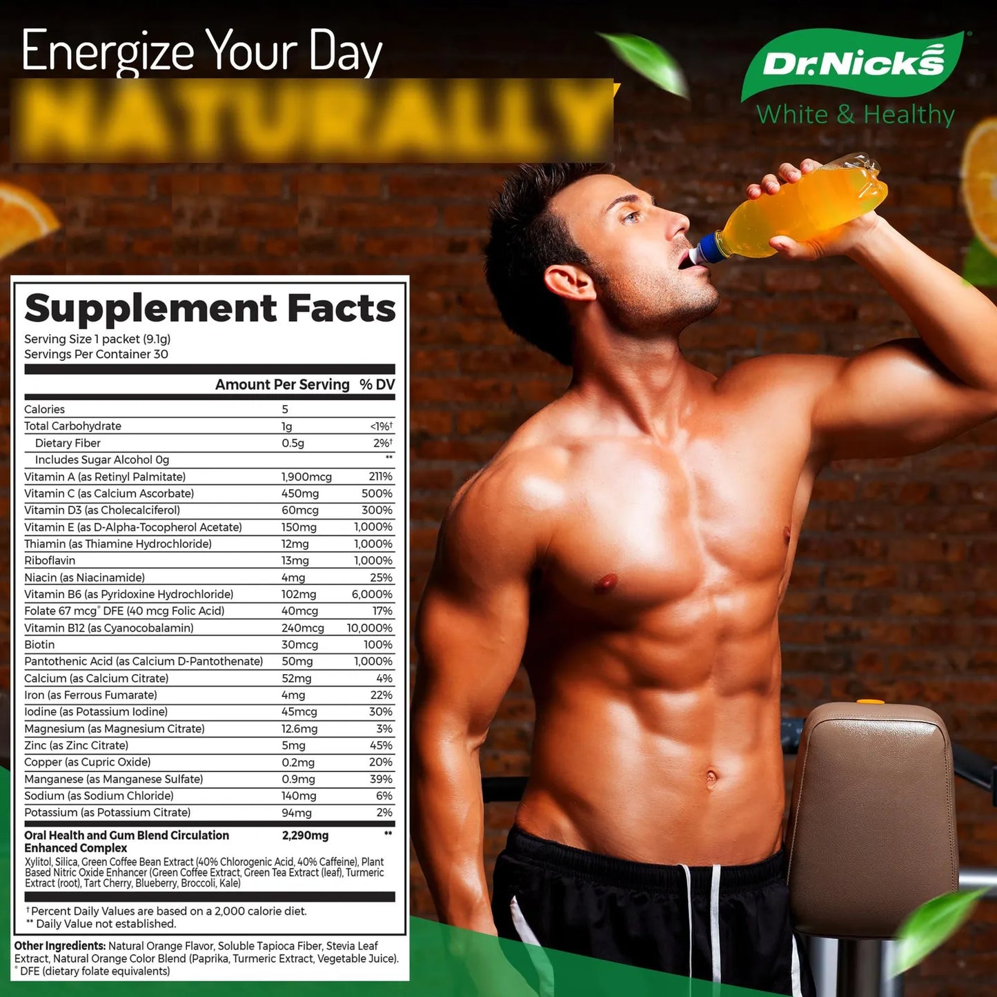 Mezcla Multivitamínica Dr Nicks Para Salud Bucal Y Energía Natural