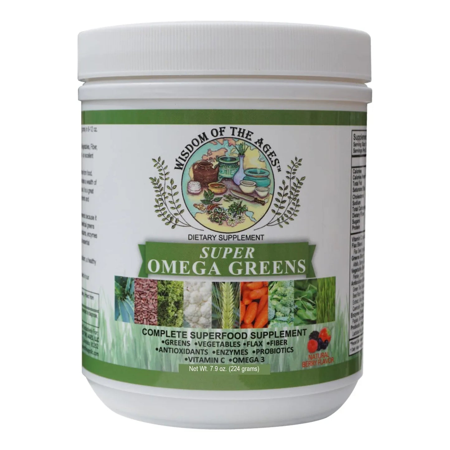 Super Omega Greens Polvo Completo De Superalimentos Con Verduras Y Antioxidantes