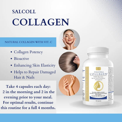 Cápsulas De Colágeno Marino Bioactivo Piel Cabello Uñas Antienvejecimiento