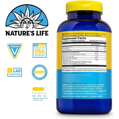 Suplemento Salud Prostatica Saw Palmetto Pygeum Zinc 250 Capsulas