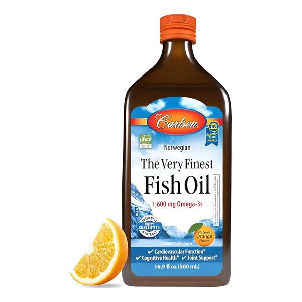 Aceite De Pescado Carlson Líquido Sabor Naranja 500 Ml - Imagen 1