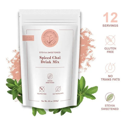 5 Sparrows Mezcla Chai Latte Especiado Sin Azúcar Keto Stevia 10 Onzas
