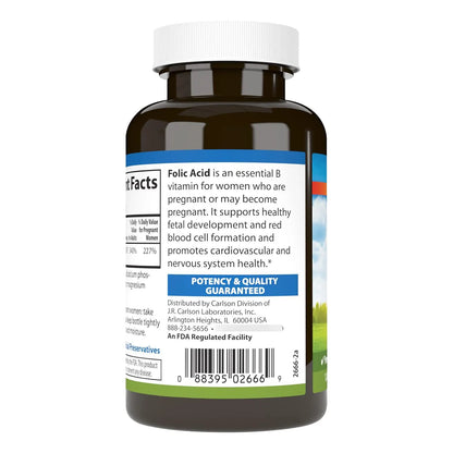 Ácido Fólico 800 Mcg Apoyo Prenatal 1000 Tabletas