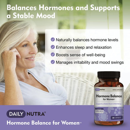 Suplemento Natural Equilibrio Hormonal Mujeres Ashwagandha KSM66 Alivia SPM Menopausia