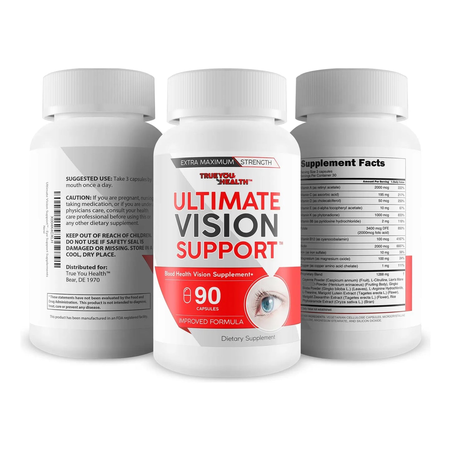 Suplemento Ultimate Vision Support Con Luteina Y Zeaxantina Para Mejorar La Vision