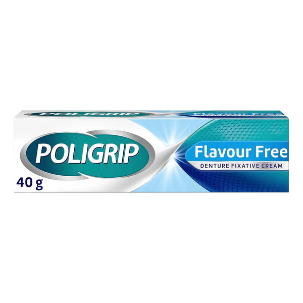 Crema Fijadora Adhesiva Para Dentaduras Postizas Poligrip Sujeción Firma Sin Sabor