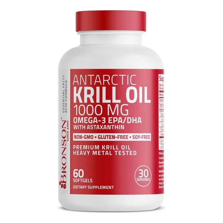 Aceite De Krill Antartico 1000 Mg Omega-3 Epa Y Dha 60 Cap - Imagen 1