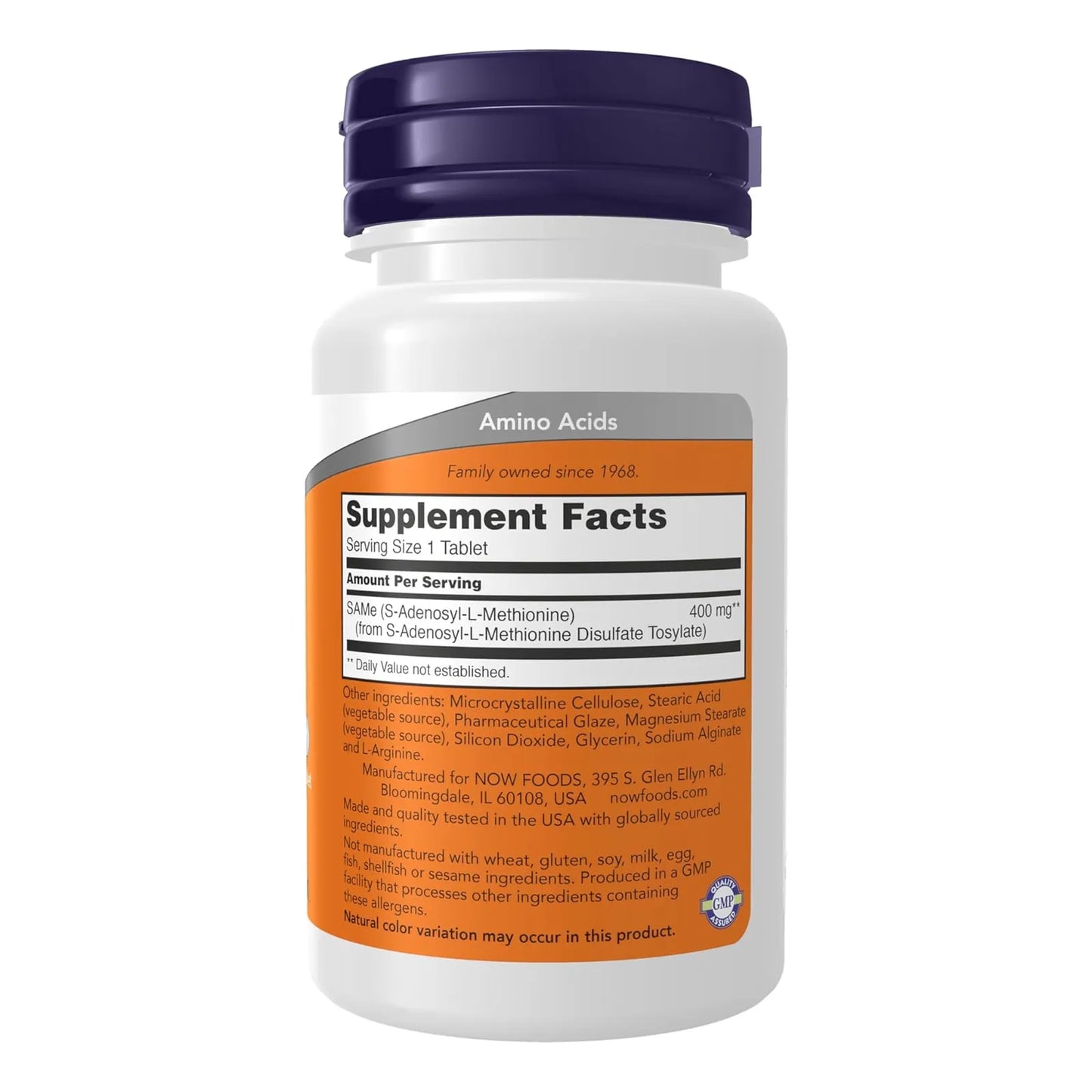 Same 400 Mg Apoyo Sistema Nervioso 30 Tabletas NOW Suplemento Natural