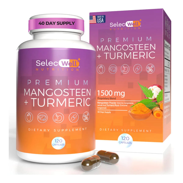 Capsulas De Mangostan Y Curcuma Para Articulaciones Y Digestión 120 Capsulas Vegetarianas