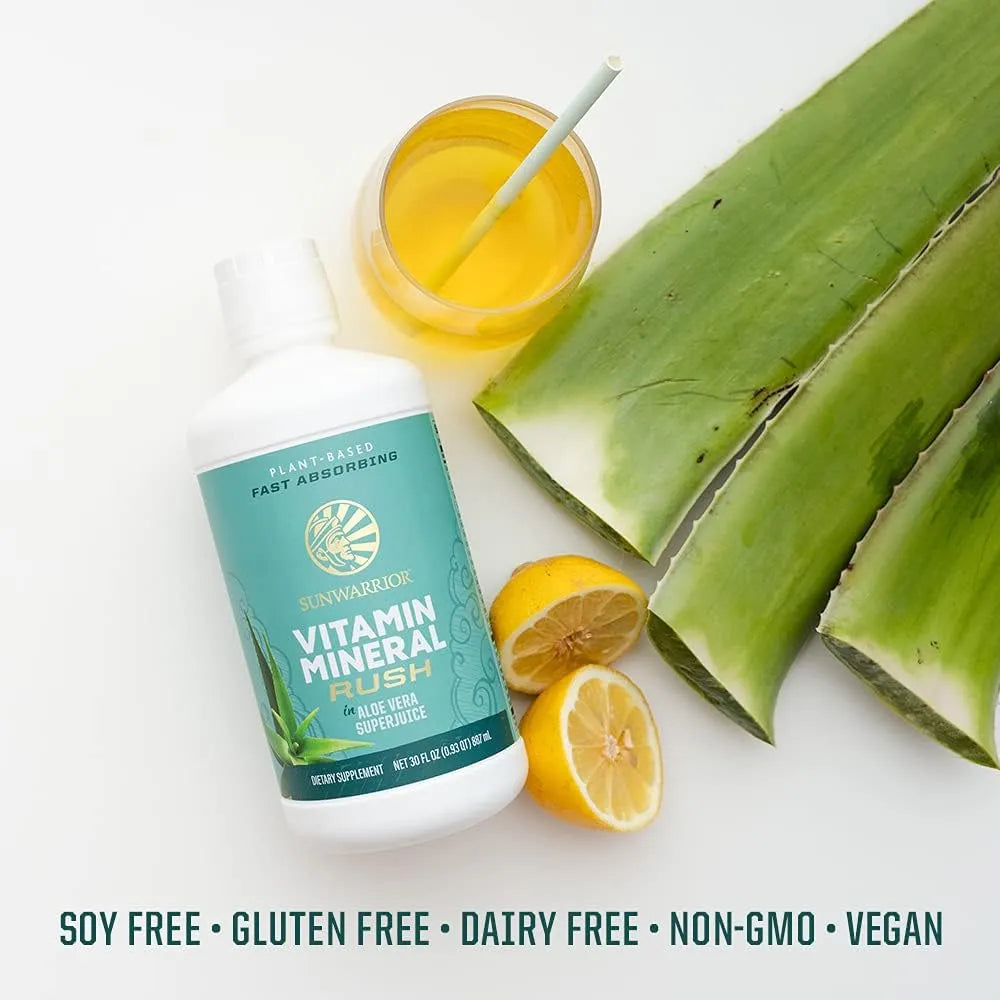Multivitaminico Liquido Plantas Aloe Vera 30 Onzas Vegano Sin Gluten