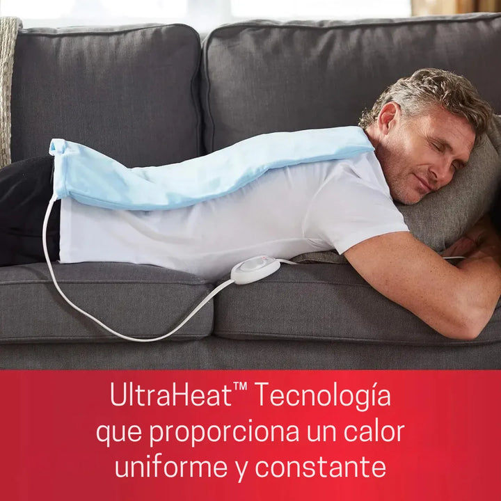 Almohadilla Termica Sunbeam Xl Calor Relajante Azul - Imagen 4