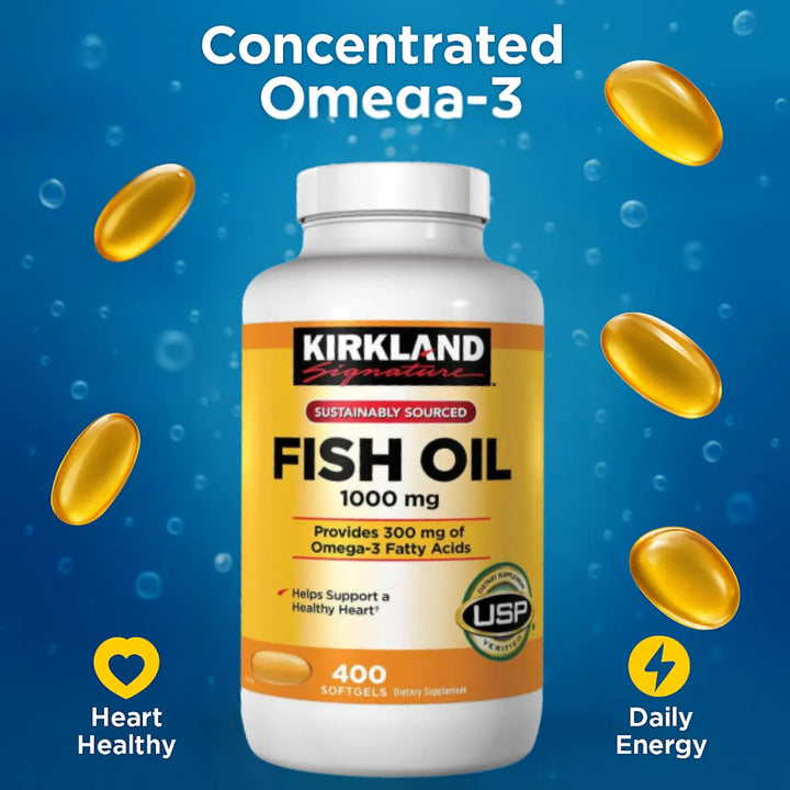 Aceite De Pescado 1000 Mg Con Acidos Grasos Omega 3 400 Cap - Imagen 6