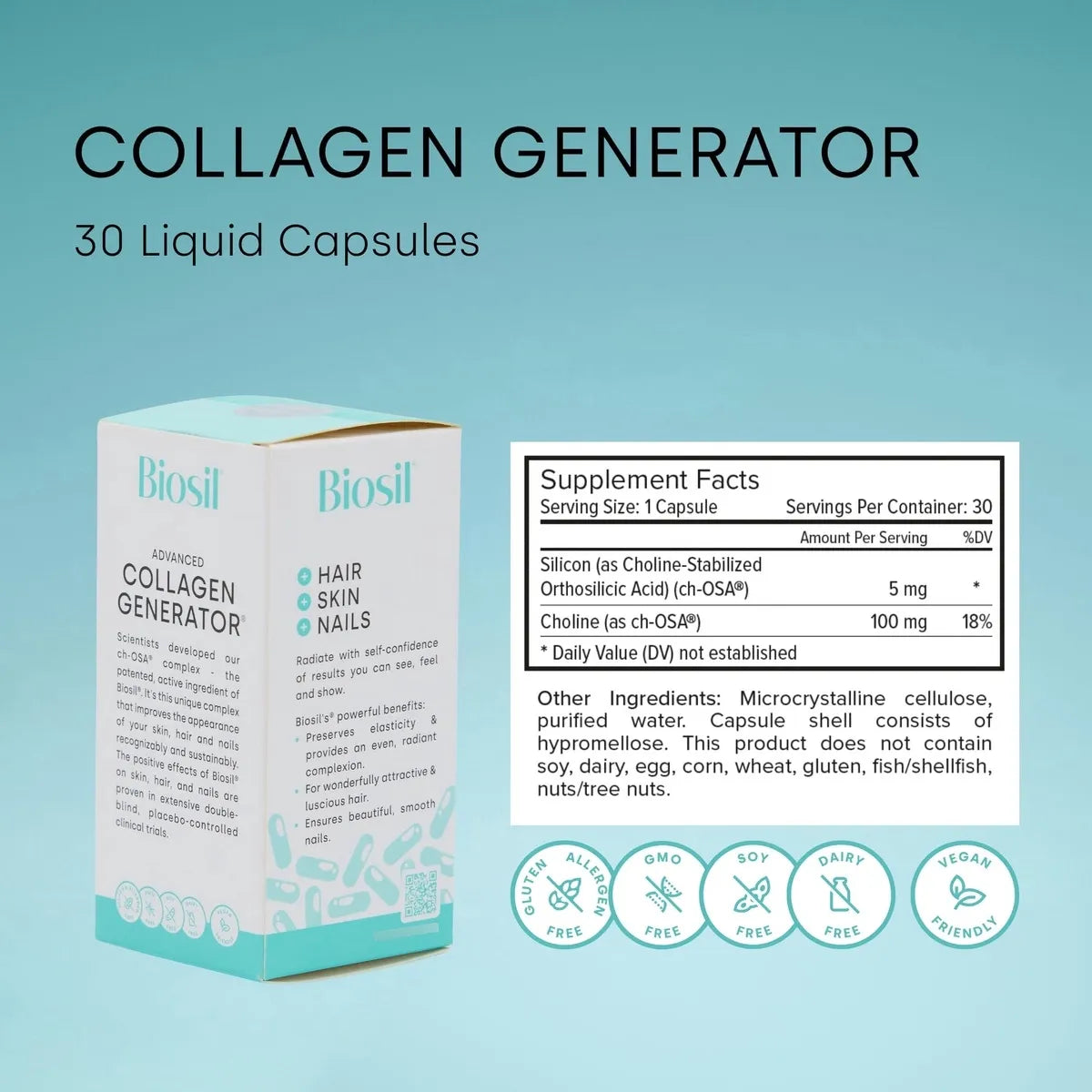 Generador De Colageno 30 Capsulas Paquete Doble Complejo Ch Osa