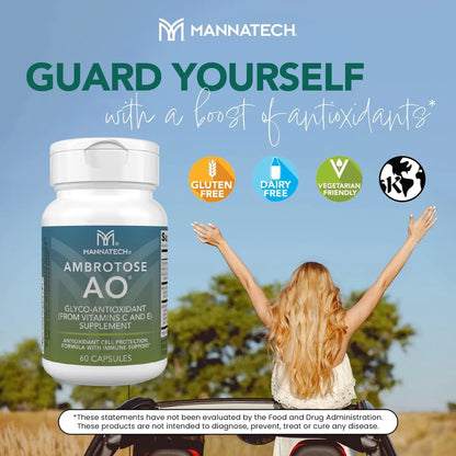 Capsulas Ambrotose Ao 60 Unidades Vitamina C Y E Antioxidante
