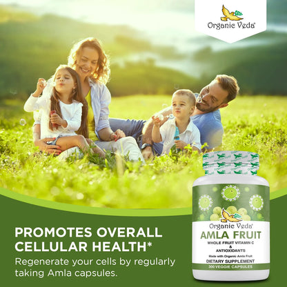 Cápsulas De Amla Orgánico 1500 Mg 300 Unidades Vitamina C Antioxidantes Vegano