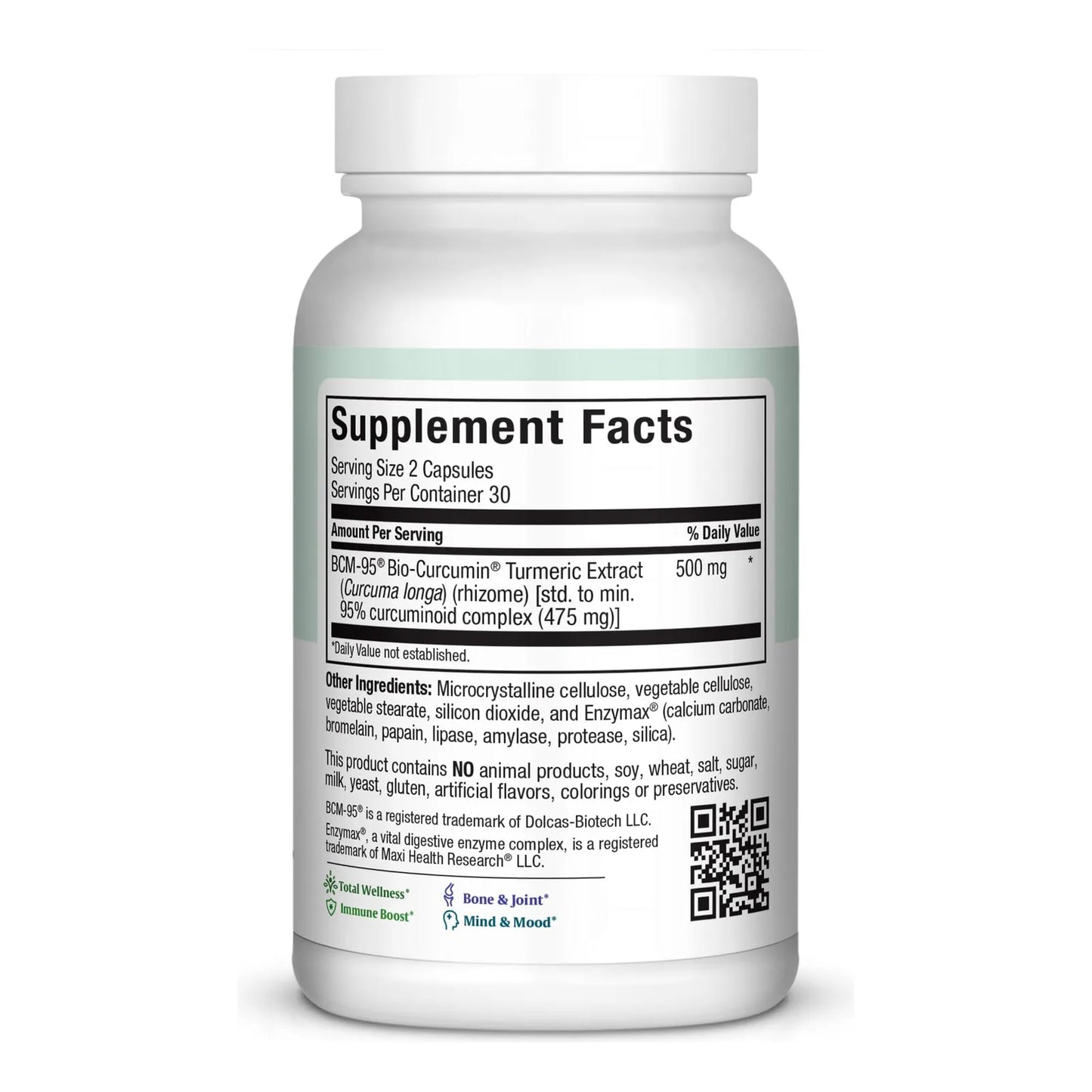 Cúrcuma BCM 95 Curcumina 60 Cápsulas Antiinflamatorio Natural