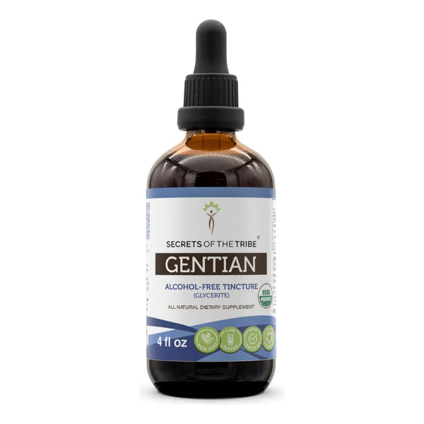 Extracto Orgánico De Genciana 100 Alta Potencia 120 Ml Gota