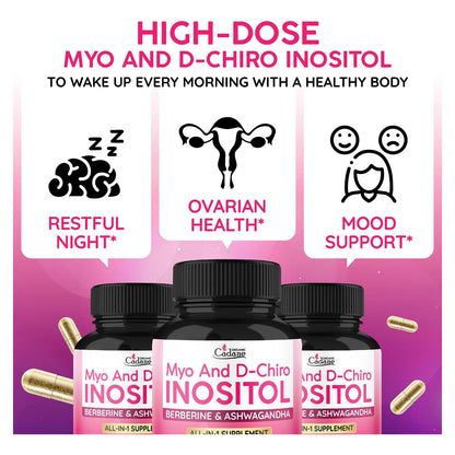 Fórmula Orgánica De Inositol Myo Y D-chiro Con Ashwagandha M