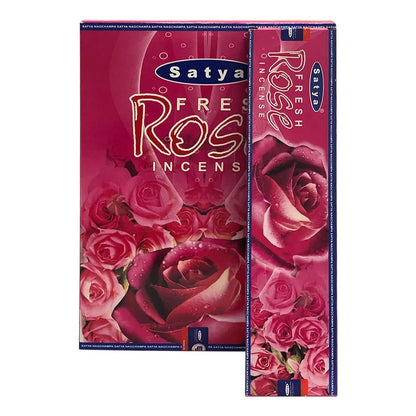 Palitos De Incienso Rosa Fresca Con Soporte Aromas Naturales 180 Varillas