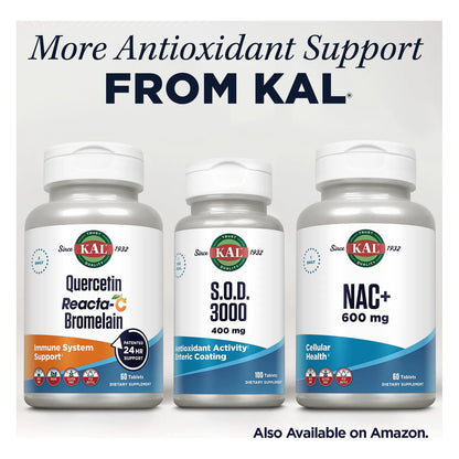 SOD 3000 Suplemento Antioxidante De 400 Mg Superóxido Dismutasa Hígado De Res Con Recubrimiento Entérico
