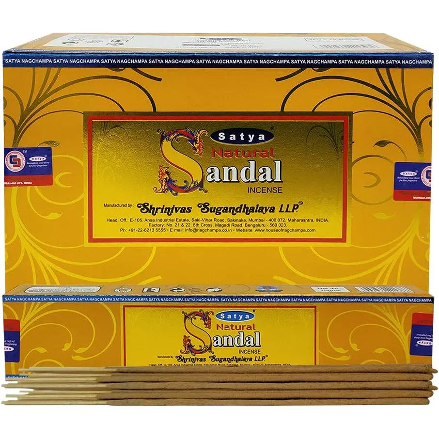 Palitos De Incienso De Sándalo Natural Con Soporte Aroma Relajante Y Purificante