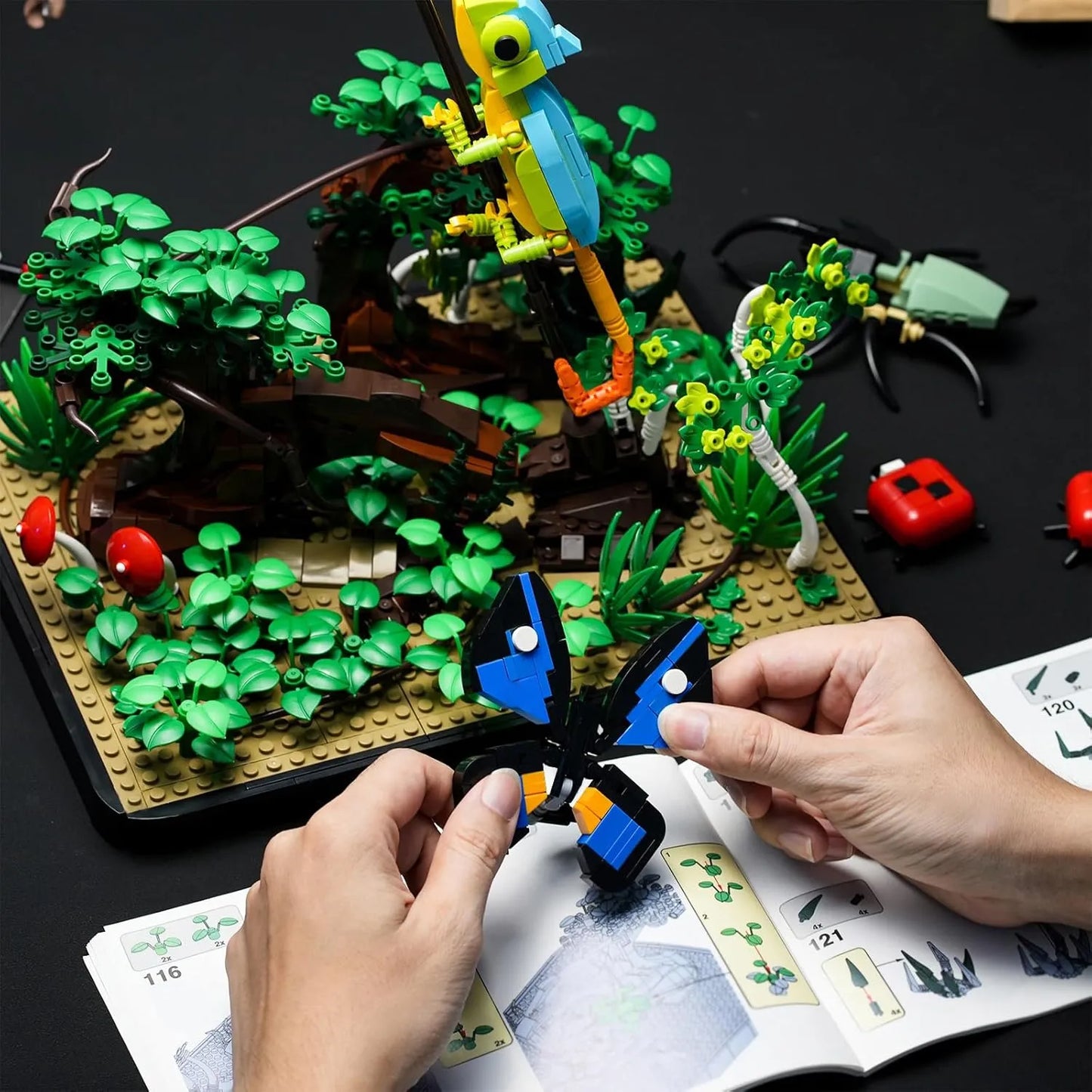 Juego Construccion Mariposas Botanicas Jardín Adultos 1284 Piezas Educativo