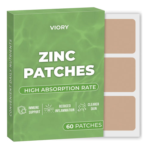 Parches De Zinc Natural Con Biotina 60 Unidades Apoyo Inmunologico