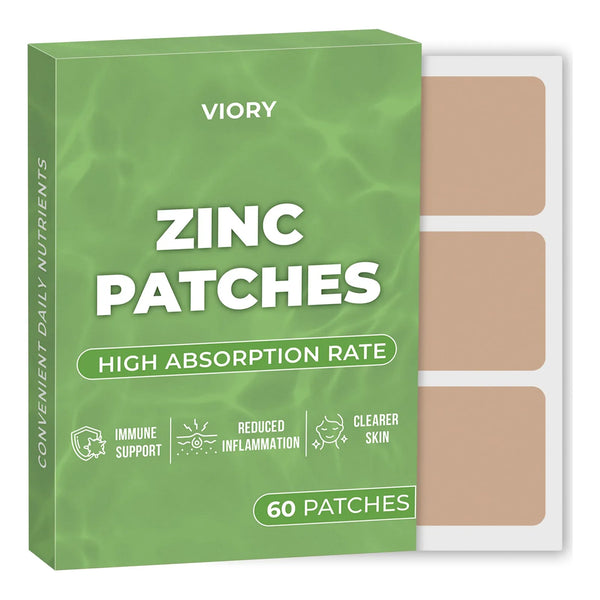 Parches De Zinc Natural Con Biotina 60 Unidades Apoyo Inmunologico