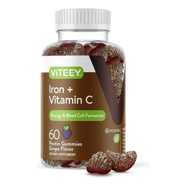 Gomitas De Hierro 20 Mg Con Vitamina C 26 Mg Para Energia Y Salud