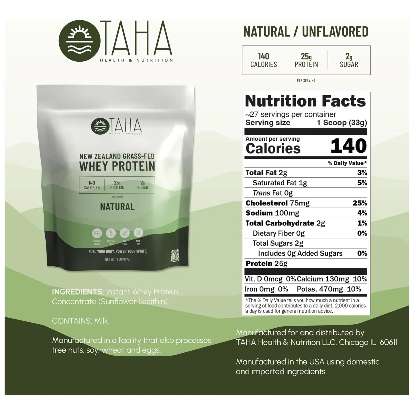 Proteina De Suero Natural En Polvo 25 Gramos Cero Sabor 140 Calorias