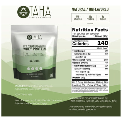 Proteina De Suero Natural En Polvo 25 Gramos Cero Sabor 140 Calorias